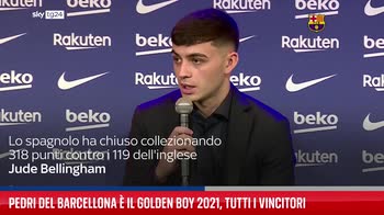 Pedri del Barcellona � il Golden Boy 2021, tutti i vincitori