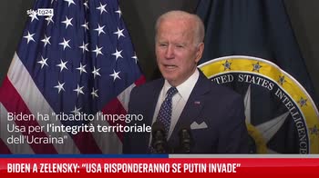 fl : Biden a Zelensky: ?Usa risponderanno se Putin invade?