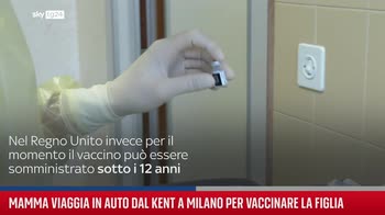 Mamma viaggia in auto dal Kent a Milano per vaccinare la figlia