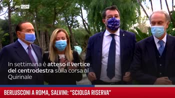Berlusconi a Roma, Salvini: ?Sciolga riserva?