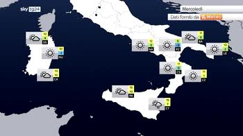 Cieli sereni su tutta l'Italia a causa di un vasto anticiclone