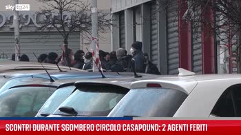 Roma, scontri durante lo sgombero del circolo di Casapound