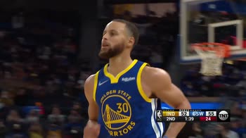 NBA, i 39 punti di Stephen Curry contro Indiana