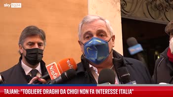 Tajani: togliere Draghi da P. Chigi non fa bene dell'Italia