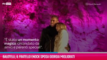 VIDEO Balotelli, il fratello Enock sposa Giorgia Migliorati