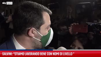 Colle, Salvini: "Stiamo lavorando bene con nomi di livello"