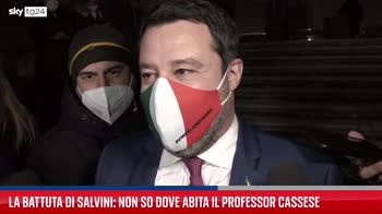 Salvini: “Non so dove abita il professor Cassese”.