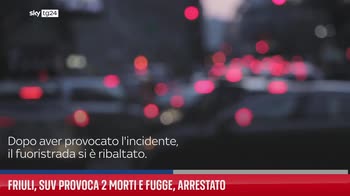 Friuli, autista suv provoca 2 morti e fugge, arrestato