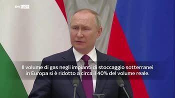 Putin a Draghi: garantiremo gas all'Italia