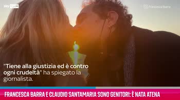 VIDEO Francesca Barra e Claudio Santamaria, è nata Atena