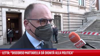 Letta: discorso Mattarella ridà dignità a Paese