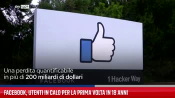 Facebook, utenti in calo per la prima volta in 18 anni