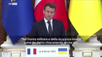 Macron, Putin mi ha assicurato non escalation in Ucraina