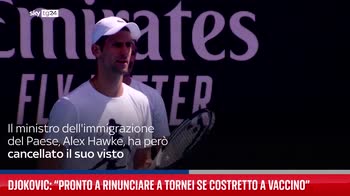 Djokovic: ?Pronto a rinunciare a tornei se costretto a vaccino?