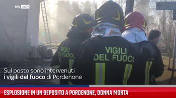 Esplosione in deposito a Pordenone: morta una donna