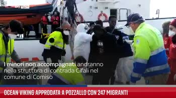 Ocean Viking approdata a Pozzallo con 247 migranti