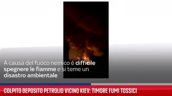 Esplosione in un deposito petrolifero vicino a Kiev