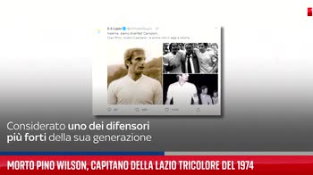 Calcio, morto Pino Wilson capitano della Lazio tricolore del 1974