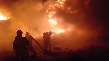 Ucraina, incendio al deposito di petrolio a Zhytomyr