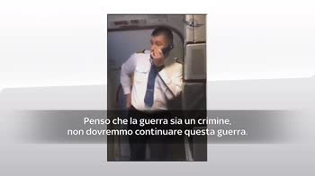 Il pilota russo contro la guerra