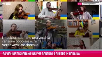 VIDEO 94 violinisti suonano contro la guerra in Ucraina