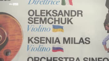 Lei russa, lui ucraino. Insieme suonano per la pace