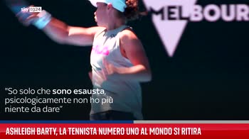 Ashleigh Barty, la tennista numero uno al mondo si ritira