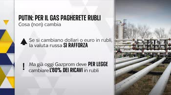 Putin: dovete pagarci il gas in rubli. Cosa cambia per noi?