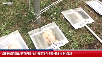 Milano, sit-in giornalisti per libertà di stampa in Russia