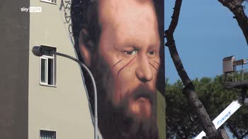 Napoli, Putin elogia murale Dostoevskij di Jorit