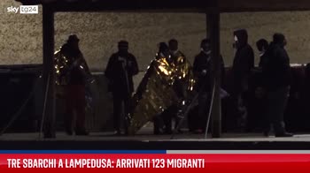 Lampedusa, 123 migranti arrivati sull'isola con 3 sbarchi