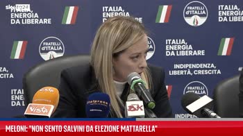 Meloni: non sento Salvini da elezione Mattarella