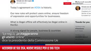 Accordo Ue su nuove regole per le Big Tech sui contenuti