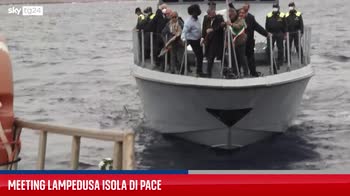 Lampedusa, la visita del presidente della Camera Fico