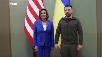 craina: Nancy Pelosi ha incontrato Zelensky a Kiev