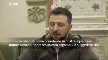 Zelensky: grazie agli Stati Uniti per il loro sostegno