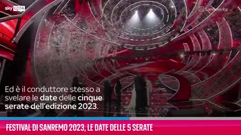 VIDEO Festival di Sanremo 2023, le date delle 5 serate