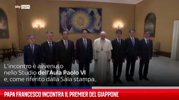 Papa Francesco incontra il premier del Giappone