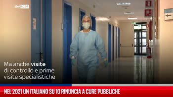 Covid, un italiano su 10 ha rinunciato a cure pubbliche