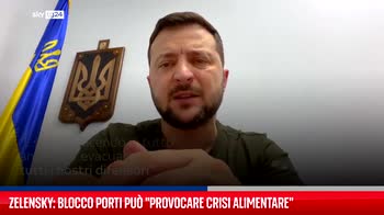Zelensky: blocco porti pu� "provocare crisi alimentare"