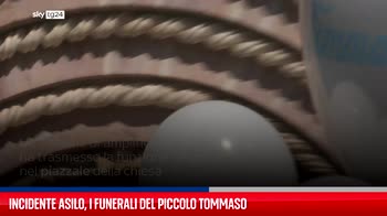 Incidente asilo, i funerali del piccolo Tommaso
