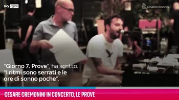 VIDEO Cesare Cremonini in concerto, le prove