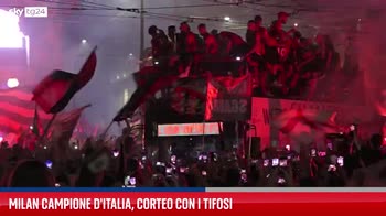 Milan campione d'Italia, il corteo e la festa dei tifosi