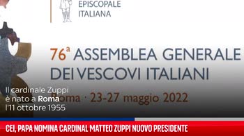 Cei, cardinale Zuppi � il nuovo presidente