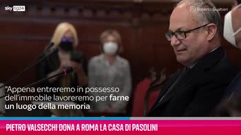 VIDEO Pietro Valsecchi dona a Roma la casa di Pasolini