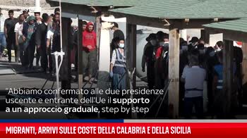 Migranti, arrivi sulle coste italiane in Sicilia e Calabria