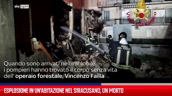 Esplosione in abitazione nel Siracusano, un morto