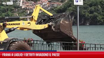 Maltempo, i danni delle frane a Laglio