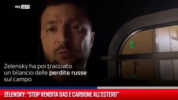 Zelensky: stop vendita gas e carbone all'estero