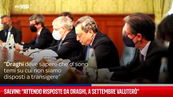 Salvini: "Attendo risposte da Draghi, a settembre valuter�"